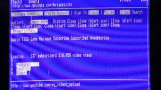 Apple II Connected to the Internet and using a Web Browser (Contiki)