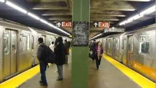 preview picture of video 'IRT Pelham Line: R142A 6 Trains at Hunts Point Ave (PM Rush Hour)'