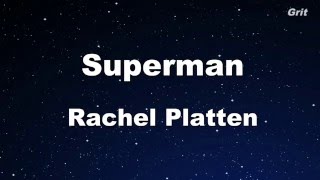 Superman - Rachel Platten Karaoke 【No Guide Melody】Instrumental