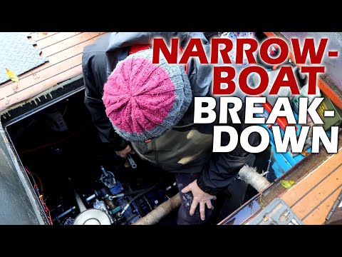112 - Narrowboat Gearbox Leak Takes A Turn For The Worse As We Lose All Power, Cruising The Monty