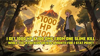 I Get 1000 HP &amp; 100 DMG from ONE slime kill, while the #1 Genius grinds a MONTH for 1 stat point!