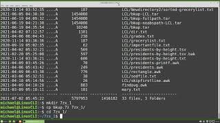 Linux Command Line (50) zip and 7zip