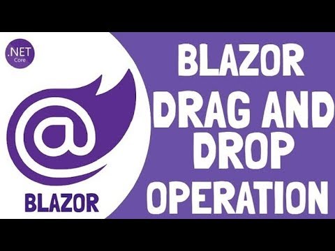 Blazor Drag and Drop Operation Basic Example