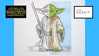 Coloring Yoda | Star Wars | Roshie Coloring Pages