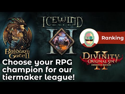 Baldur's Gate 2, Icewind Dale 2, Choose your champion in this D&D RPG tiermaker league!