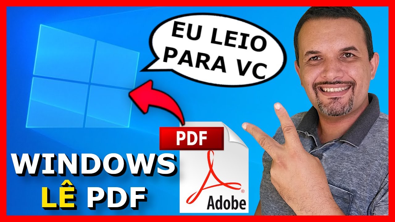 OUVIR TEXTO EM VOZ ALTA NO PC WINDOWS. Ler PDF em voz alta. #Shorts
