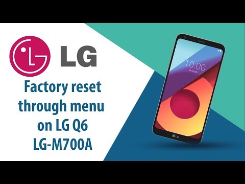 How to Factory Reset through menu on LG Q6 LG-M700A?