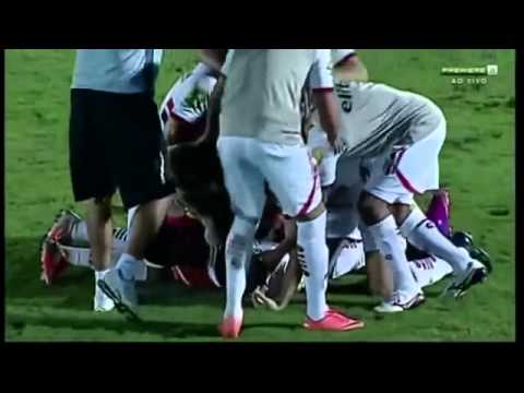 Gol Botafogo SP 1 x 0 Bragantino   Paulistão 2013