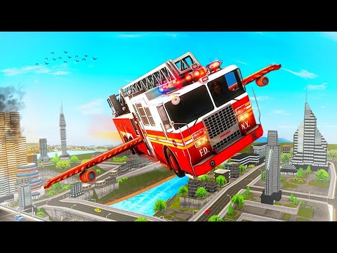 flying fire truck simulator | flying fire truck game | flying fire truck simulator game