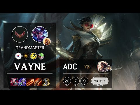 Vayne ADC vs Samira - KR Grandmaster Patch 12.3