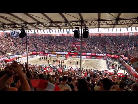 Matchball Achtelfinale Beachvolleyball WM 2017 Doppler/Horst - Younousse/Jefferson Santos Pereira