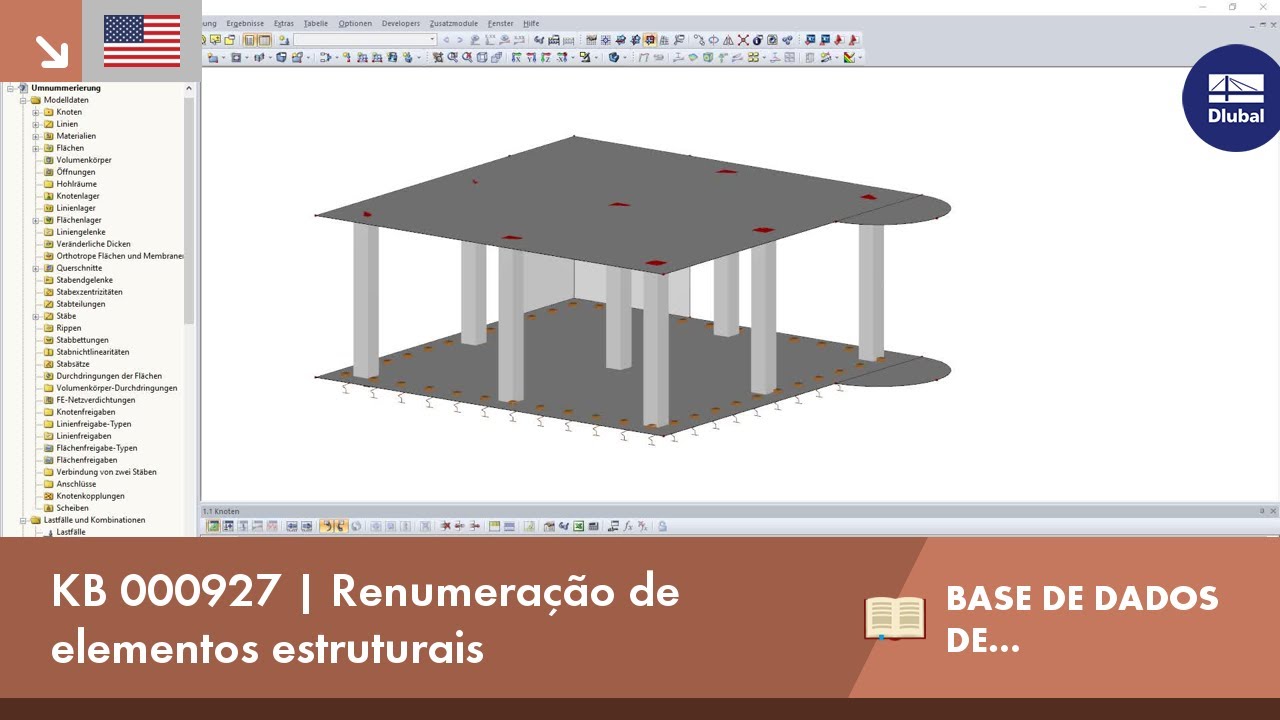 KB 000927 | Renumeração de elementos estruturais