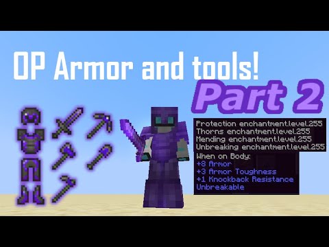 how to get OP armor and tools with commands in Minecraft Part 2! (1.17+)