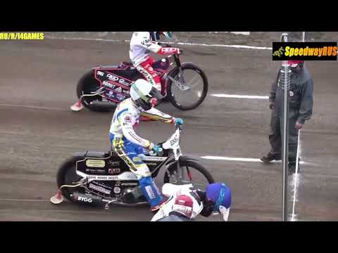 Sturz/Crash/Upadek Filip Hjeimland + Kim Nilsson (ESS Speedway)