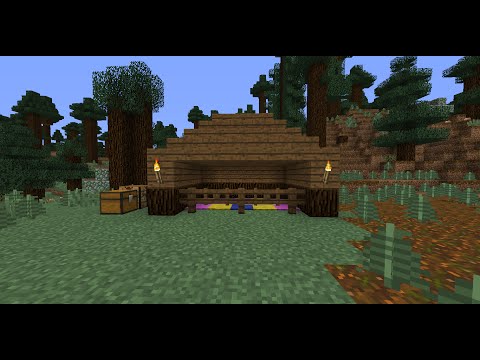 Minecraft: Squirrel Building - dog house Epi 2