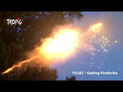 TG182 - Gatling FireStrike - TROPIC Fireworks, Fajerwerki, Feuerwerk, Vuurwerk, Feu d'artifice