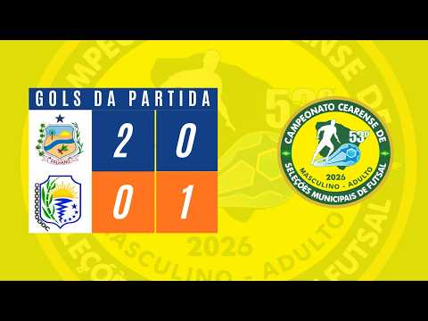 Palhano 2x0 Redenção (Prorrogação 0x1) | Camp. Cearense de Seleções Municipais 2026 | (04/09/2026)