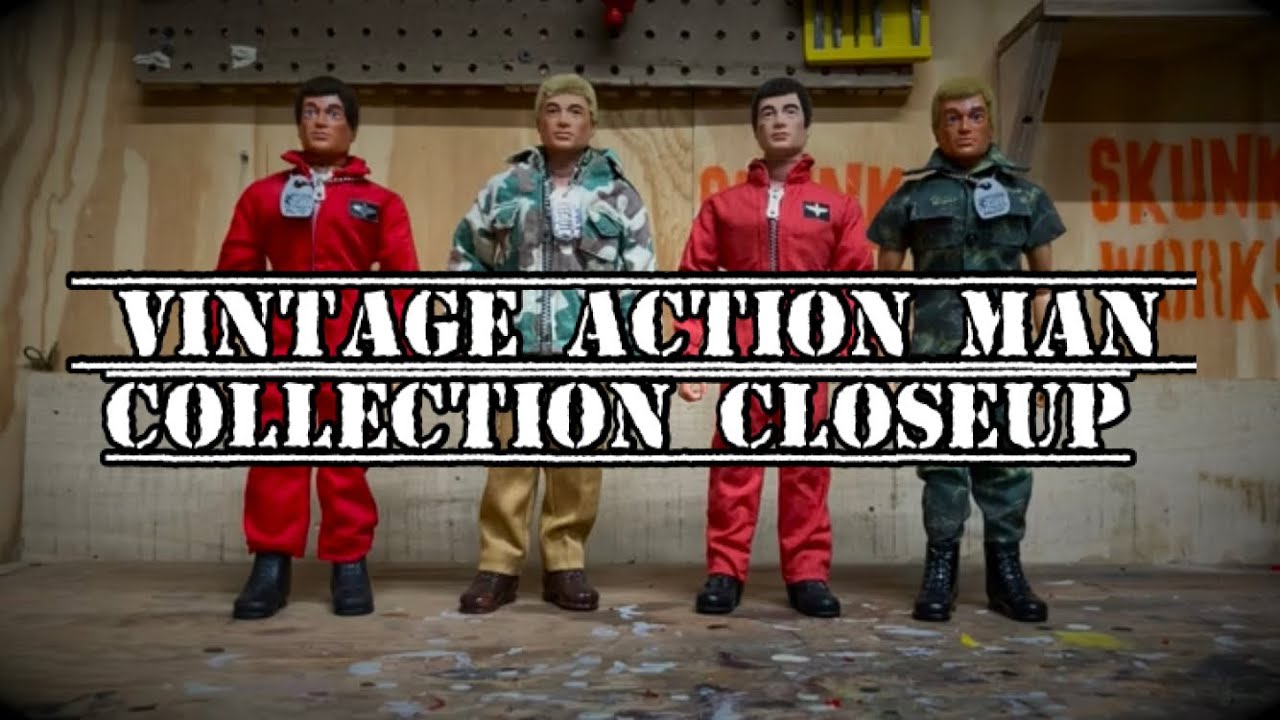VINTAGE ACTION MAN COLLECTION CLOSEUPS