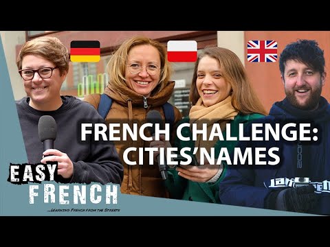 Foreigners Try To Pronounce 15  hard French Cities’ Names | Super Easy French 140