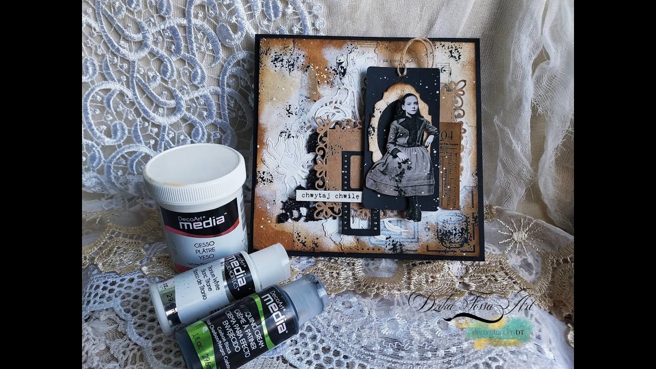 Retro tło - kartka - videotutorial