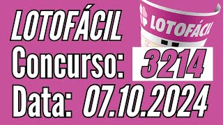 ???? LOTOFÁCIL de hoje 7/10, Resultado Lotofácil de hoje, Lotofácil de Hoje,