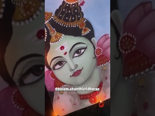 Celebrity portrait rangoli design by Mohan Sutar - video 2
