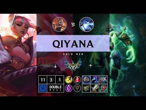 Qiyana Mid vs Xerath - EUW Challenger Patch 14.13