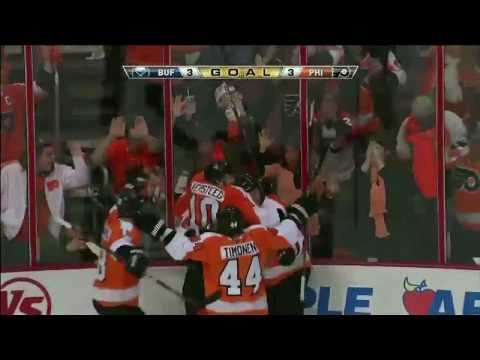Danny Briere Backhanded Goal (4/22/11) [HD]