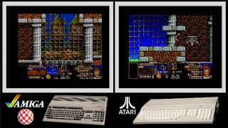 A500 vs Atari ST : RISKY WOODS (Side by side comparison)