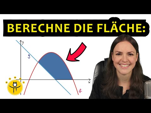 FLÄCHE zwischen zwei Graphen und x-Achse – Integralrechnung Flächenberechnung