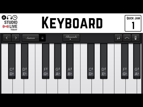 How to use the keyboard instrument in GarageBand iOS (iPhone/iPad) Video