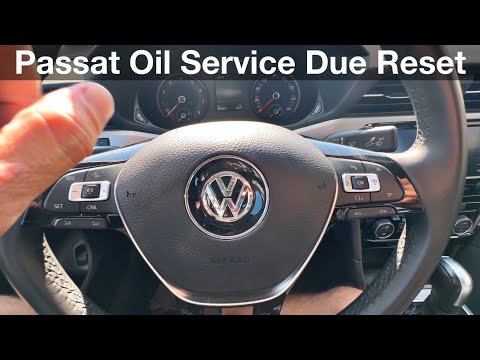 2017 -2022 Volkswagen Passat How to reset oil service due message