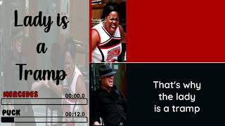 Glee -  Lady is a Tramp | Line Distribution + Lyrics