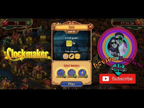 Clockmaker - Match 3 Mystery Game - Hotel - Level 76 - 80 - Gameplay