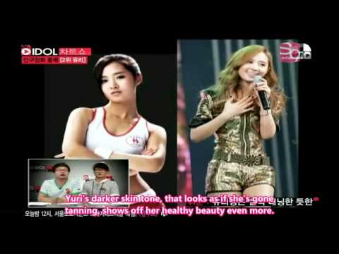 110629 Idol Chart Show Ep11 - SNSD Yuri Cut (eng sub)