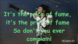 Michael Jackson - Price Of Fame (lyrics) 1080p
