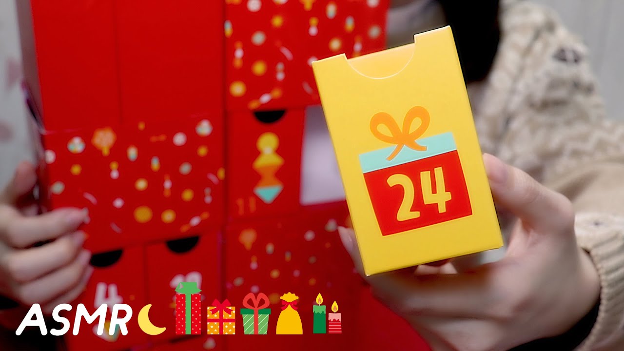 [ASMR] 囁き声＆アドベントカレンダー開封🎁 #24