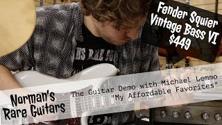 Video thumbnail for LEMMO DEMO: Fender Squier Vintage Modified Bass VI $449 | "My Affordable Favorites" by Normans Rare Guitars