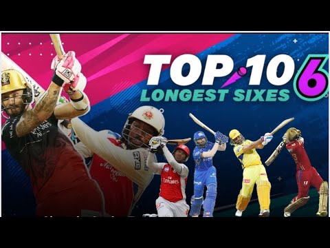 Top 10 IPL longest sixes #cricket #ipl