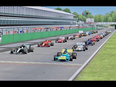All F1 Cars 2018 vs All F1 Cars 1971 - Monza