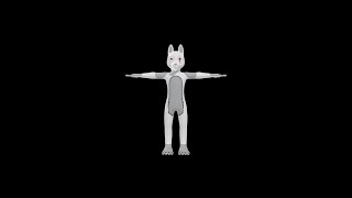 Scar-white wolf for VRChat 🐺| #3dmodel #vrchat #wolf #openforcommission #stallionstudiolimited