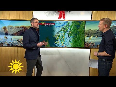 Kalla temperaturer och snö i julvädret: ”Lite lurigt” - Nyhetsmorgon (TV4)