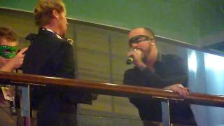 AJ McLean and Brian Littrell singing London from AJ&#39;s solo cd @ BSBcruise 2010