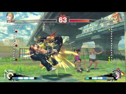 gatorinnguru [Cody] vs OZMA001 [Adon] SSF4 Japanese Online Ranked Matches - TRUE-HD