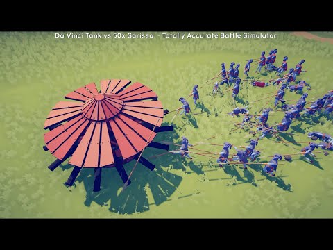 Da Vinci Tank vs Every Units or Gods - Totally Accurate Battle Simulator