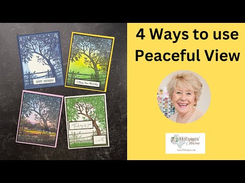 4 Easy Card Ideas Using the Peaceful View Stamp Set | Cardmaking Techniques