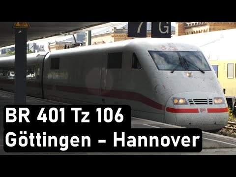 ICE 1 12 Teilig Tz106 mitfahrt Göttingen - Hannover komplett ungekürzt [UHD]