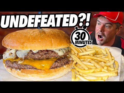 Undefeated 6lb Double Cheeseburger Challenge!!