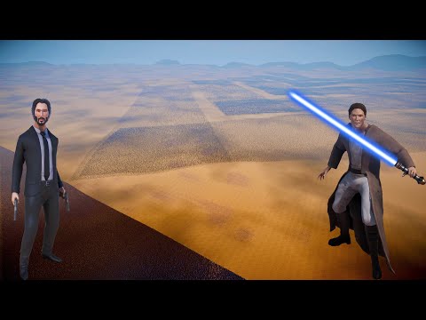 15,000,000 JEDI KNIGHTS vs 1,000,000 JOHN WICK | Ultimate Epic Battle Simulator 2