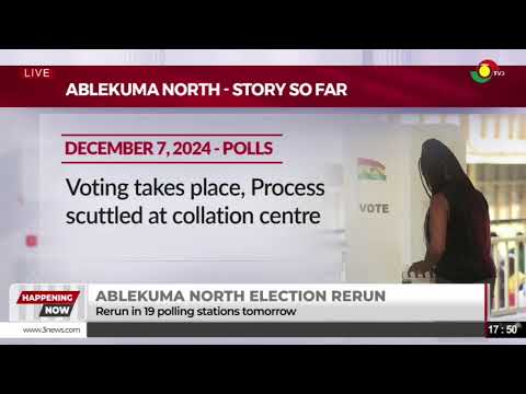 LIVE: Electoral commission addresses the media on Ablekuma North Election Rerun|| 10-07-2025